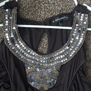 FANCY NECKLINE DRESS